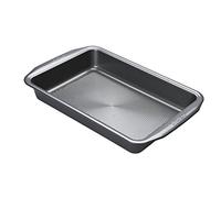 Stampo per torta rettangolare in acciaio antiaderente in acciaio al carbonio Bakeware Circulon Momentum, 39 cm x 26 cm - Grigio