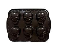 Stampo per Torta Teschio - Stampo Skull | Piatti di Cottura in Alluminio | Baking Mold Maker | Haunted Skull Cakelet Pan Stampo per Gummies, Cioccolato di Halloween E Festa di Compleanno