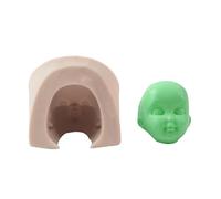 Stampo per torte 3D Doll Face Silicone Mold, Doll Head MoldD for Cake Decorating, Human Head Silicone MoldS, CakeS Decorating Tools, Chocolate Candy Mould For Baking, Handmade Clay MoldS