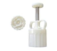 Stampo per torte a forma di camelia a forma di fiore di mezz'autunno, per biscotti a pressione manuale, strumento di cottura per biscotti e stampini per pasticceria per matrimoni