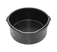 Stampo per torte con friggitrice ad aria, antiaderente, riutilizzabile, in acciaio al carbonio, gadget da cucina rotondo per uso alimentare, per pizza, pane, pasticcini, crostate, cibo, chiffon