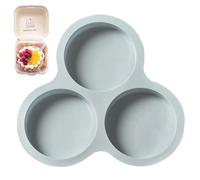 Stampo per torte in silicone - padella rotonda, inserto per friggitrice, vassoio flessibile resistente al calore con struttura riutilizzabile per polpette di uova, hamburger, impasto per
