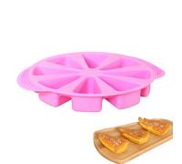 Stampo per torte in silicone, per uso alimentare, resistente al calore, a forma di triangolo, 8 cavità, per casa, riunioni, feste, mousse, gelatina, budino, torta di frutta