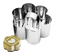 Stampo per torte mousse per mousse in acciaio mousse stampo per mousse in acciaio strumenti di cottura del tè del pomeriggio stampo per anelli torta a forma di