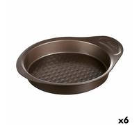 Stampo per Torte Pyrex Asimetria Nero Metallo Rotondo Ø 26 cm 6 Unità