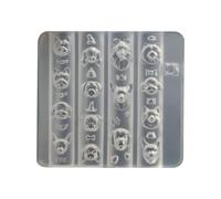 Stampo per unghie in silicone con motivi cani per un facile rilascio e strumento riutilizzabile per goffratura per manicure artistica Stampo per cani in silicone