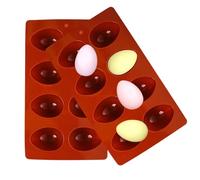 Stampo Per Uova Da Sandwich Per La Colazione - Vassoio per Ghiaccio a Forma di con 8 Cavità - Sicurezza Forno Forma Gelatina 2 Pezzi Decorazione Torte Caramelle Mousse Muffin Cioccolato Pasquale