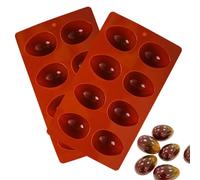 Stampo Per Uova Da Sandwich Per La Colazione, Vassoio per Ghiaccio a Forma di con 8 Cavità, Sicurezza Forno Forma Gelatina 2 Pezzi Decorazione Torte Caramelle Mousse Muffin Cioccolato Pasquale