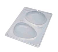 Stampo per Uova di cioccolato da 250g in plastica termoformata PET 2 cavità