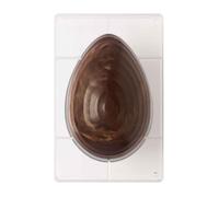 Stampo per Uova di cioccolato da 250g in policarbonato 1 cavità rigato