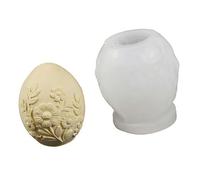 Stampo per uova di Pasqua in silicone per fiori, goffrati e | Silicone resistente agli alimenti, per candele a tema pasqua e decorazioni
