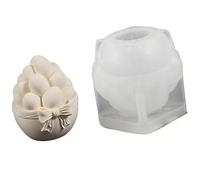 Stampo per uova di Pasqua in silicone per il fiocco, goffrato | Silicone resistente agli alimenti, per candele a tema pasqua e decorazioni