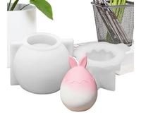 Stampo per Uova di Pasqua,Stampo in Silicone 3D con Decorazioni a Forma di Orecchie di Coniglio | Per Saponette A Forma Di - per Casa Ufficio Scuola e Feste