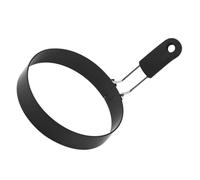 Stampo per Uova Fritte in Acciaio Inox Nero, Forma Fiore