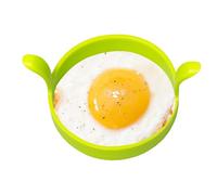 Stampo per uova in silicone, riutilizzabile, resistente al calore | Stampi rotondi in silicone per uova, adatti per colazione, piastra, cucina, campeggio e panini