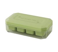 Stampo per vaschetta del ghiaccio - Design a prova di fuoriuscite, materiale PET durevole in PP da 5,1x2,8x1,5 pollici, coperchio sicuro con facile conservazione nel congelamento | Vassoio per cubetti