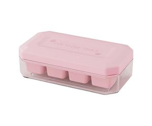 Stampo per vaschetta del ghiaccio - Design a prova di fuoriuscite, materiale PET durevole in PP da 5,1x2,8x1,5 pollici, coperchio sicuro con facile conservazione nel congelamento | Vassoio per cubetti