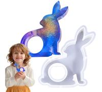 Stampo per vasi in resina, design a forma di coniglio pasquale per talea, stampo per talee, in silicone, morbido per talee e resina, per decorazione casa, ufficio, matrimonio, fai da te e supporto per