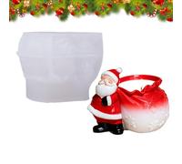 Stampo Per Vasi | Utensili Per Stampaggio 3D In Silicone Per Babbo Natale | Forme Per Contenitori Di Caramelle,Per Insegnanti Di Arte Appassionati Di Feste Amatoriali Creativi Artigianato