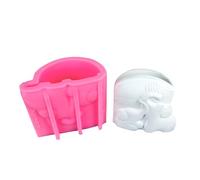 Stampo per vaso a forma di elefante, versatile, in silicone, per vasi di piante in cemento, decorazioni per il giardino di casa, strumenti per la creazione di gioielli