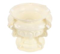 Stampo per Vaso di Fiori in Plastica, Riutilizzabile, 33x27x24 Cm, Beige | Contenitori di Piante e Vasi Succulente, Dettagli Intricati, Facile Sformatura, per Giardino e Architettura Pubblica