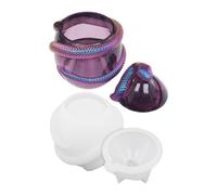 Stampo per Vaso di stoccaggio a di in Resina Trasparente Stampo per Vaso di stoccaggio in Silicone Alimentare Stampo per Contenitore a di di Serpente per la conservazione di