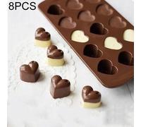 Stampo per vassoio di ghiaccio al cioccolato a forma di amore in silicone da 8 p
