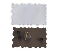 Stampo Per Vassoio In Resina In Silicone Piatti Frutta Irregolari Rettangolari Vassoio Fai -da -te Decorazioni Artigianali Fusione Resina Fai -da -te Centrotavola