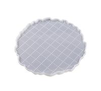 Stampo per vassoio in resina siliconica rotonda rettangolare con bordi irregolari Stampi in resina epossidica per fare vassoio Home-Decors piatto rotondo