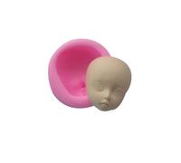 Stampo per viso di bambola - Stampi in silicone per viso di bambino per artigianato | Stampo per argilla fai-da-te, stampo per fondente | Stampo per caramelle al cioccolato per decorazioni di torte, t