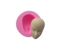 Stampo per viso di bambola,Stampi per torta in silicone con testa di bambola - Stampi in argilla fatti a mano Stampo per cioccolato Sugarcraft per fondenti, toppers per torte, strumenti per la cott