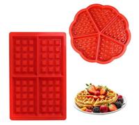 Stampo Per Waffle In Cinque Pezzi Da 1 Pezzo, Stampo Per Waffle Rettangolare Da 1 Pezzo, Stampo Per Waffle In Silicone, Stampo Per Waffle In Forno, Stampo Per Muffin In Silicone