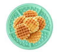 Stampo per waffle in silicone, stampo in silicone per waffle per waffle, stampo in silicone per cialde e biscotti, vassoio antiaderente