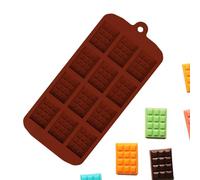 Stampo per waffle per cottura al forno, macchina per waffle in silicone, Stampi per barrette di cioccolato ripiene con 12 cavità, Stampi rettangolari antiaderenti per waffle al cioccolato per cioccola
