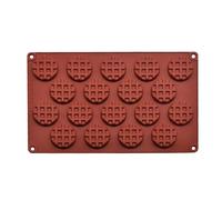 Stampo per waffle - Stampi in silicone per caramelle | Stampo per barrette di cioccolato a 18 griglie | Stampo multifunzione a forma di emisfero per gelatine, torte, set da forno per le vacanze