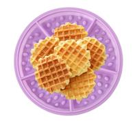 Stampo per waffle, stampo per waffle per cottura, stampo da forno antiaderente - stampo per waffle in silicone, macchina per cioccolato e biscotti, vassoio per cialde antiaderente per alimenti