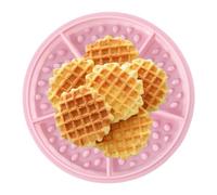 Stampo per waffle, stampo per waffle per cottura,Stampo per cottura antiaderente | Vassoio per waffle rotondo antiaderente, stampo in silicone per waffle di qualità alimentare, vassoio di cottura
