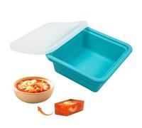 Stampo per Zuppa da Congelatore | Stampo in Silicone Alimentare Ermetico con Coperchio - Contenitori per Alimenti da Congelatore, Zuppe, Salsa | Uso Casa Cucina Campeggio Ristorante All'aperto