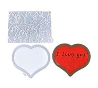 Stampo personalizzato per la decorazione della casa di puzzle del cuore per l'ornamento da tavolo artigianale