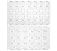 Stampo piatto rotondo in silicone per mini crostate, biscotti, dessert, cioccolato, caramello, caramelle, resina epossidica UV, sapone per gioielli