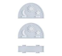 Stampo pieghevole in silicone a forma di stella e luna portatovaglioli pratico supporto per asciugamani di carta per amanti sala da pranzo tovagliolo stampo