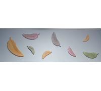 Stampo piume set decorativo 4 pezzi su un foglio piuma pennacchio stucco D57