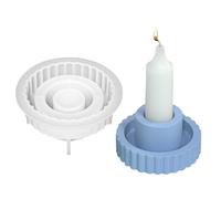 Stampo porta candela tealight - Vecchio pilastro rotondo, costruttore in silicone flessibile, base luminosa in miniatura, modellatore di ornamenti creativi, fornitura di artigianato estetico | per
