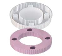 Stampo porta candele tealight | 4 fori in resina cemento cemento cemento stampo - stampo rotondo strumento artigianale per sala da pranzo casa officina festival festa decorazione tavolo artigianato