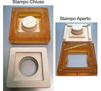 STAMPO porta faretto gesso scomparsa cartongesso gu10 lampade led calco matrice