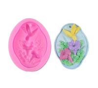 Stampo portachiavi a forma di colibrì, ciondolo per auto, diffusore per auto, in silicone, per progetti decorativi, riutilizzabile