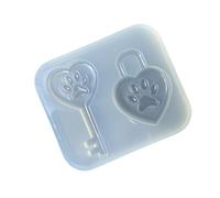 Stampo portachiavi a forma di zampa di gatto, in silicone per uso alimentare, realizzato a mano, strumento per la creazione di gioielli per gli amanti degli animali