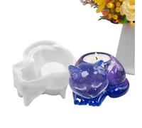 Stampo PortaTea Light in Resina | Forme Per Epoxy | Forma Gatto Flessibile per Creare Decorazione Casa Centrotavola Ideale per le Feste