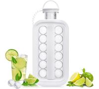 Stampo Portatile Ghiaccio 2 In 1 Ice Ball Maker Con Coperchio, Stampo Rotondo