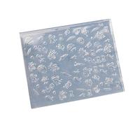 Stampo portatile in silicone lavabile per goffratura per glitter dimensionali e design accessori per unghie stampi in rilievo